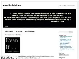 Sites similar to evenifministries.wordpress.com