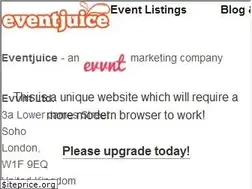 Sites similar to eventjuice.co.uk