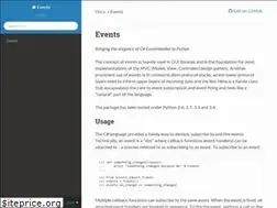 Sites similar to events.readthedocs.io