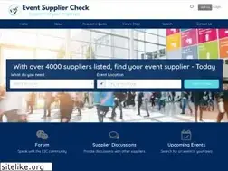 Sites similar to eventsuppliercheck.co.uk