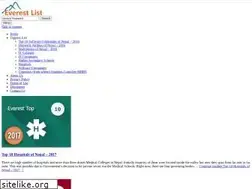 Sites similar to everestlist.org
