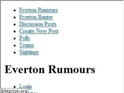 Sites similar to evertonrumours.co.uk