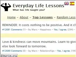 Sites similar to everydaylifelessons.com