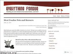 Sites similar to everythingfondue.wordpress.com