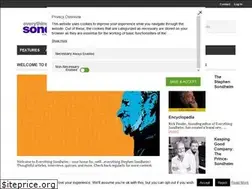 Sites similar to everythingsondheim.org