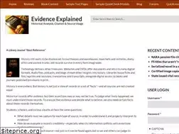 Sites similar to evidenceexplained.com