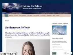Sites similar to evidencetobelieve.net