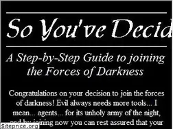 Sites similar to evil-guide.tripod.com