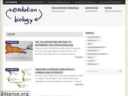 Sites similar to evolutionbiology.com