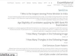 Sites similar to exammaterial.com
