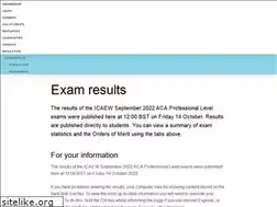 Sites similar to examresults.icaew.com