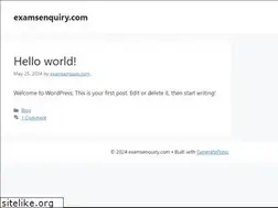Sites similar to examsenquiry.com