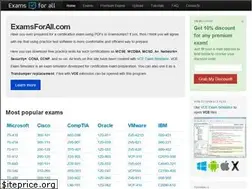 Sites similar to examsforall.com
