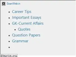Sites similar to examweb.in