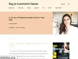 Sites similar to exatamentefalando.blogspot.com