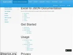 Sites similar to excel-to-json.readthedocs.io