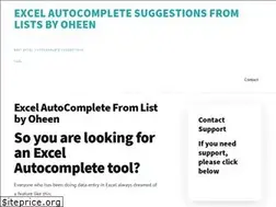 Sites similar to excelautocomplete.com