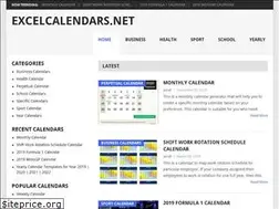 Sites similar to excelcalendars.net