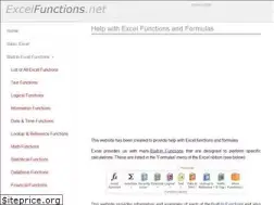 Sites similar to excelfunctions.net
