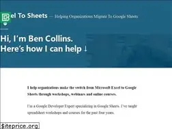 Sites similar to exceltosheets.com