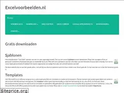 Sites similar to excelvoorbeelden.nl