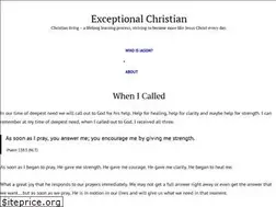 Sites similar to exceptionalchristian.com