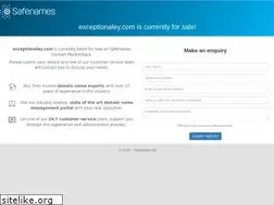 Sites similar to exceptionaley.com