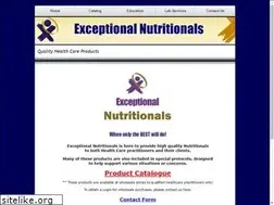 Sites similar to exceptionalnutritionals.com
