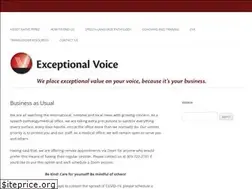 Sites similar to exceptionalvoice.com