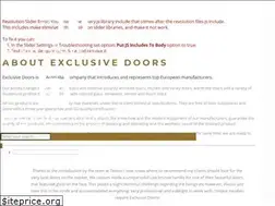 Sites similar to exclusive-doors.com.au