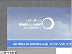 Sites similar to exclusive-management.de