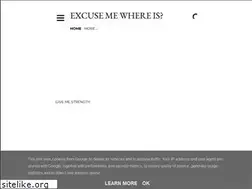 Sites similar to excusemewhereis.blogspot.com