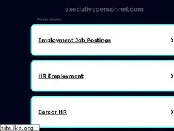 Sites similar to executivepersonnel.com