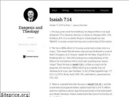 Sites similar to exegesisandtheology.com