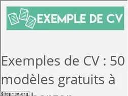 Sites similar to exempledecv.com