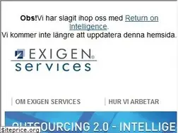 Sites similar to exigenservices.se