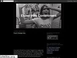 Sites similar to exiledfromcontentment.blogspot.com