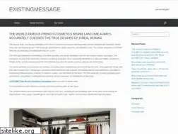 Sites similar to existingmessage.com