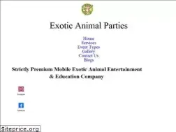 Sites similar to exoticanimalparties.com