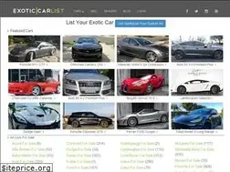 Sites similar to exoticcarlist.com