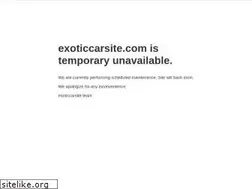 Sites similar to exoticcarsite.com
