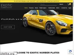 Sites similar to exoticnumberplates.com