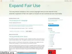Sites similar to expandfairuse.blogspot.com