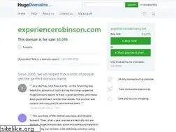 Sites similar to experiencerobinson.com