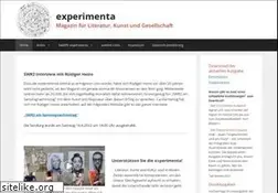 Sites similar to experimenta.de