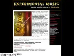 Sites similar to experimentalmusicaustralia.net