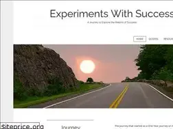 Sites similar to experimentswithsuccess.com