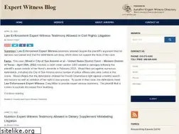Sites similar to expertwitnessblog.com