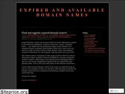 Sites similar to expireddomainnames.wordpress.com