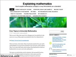 Sites similar to explainingmaths.wordpress.com